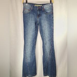 MUDD jeans Y2K boot cut jemstone Embellished denim size 3 womens